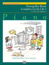 Alfred's Basic Piano Library: Notespeller Book Complete 2 & 3