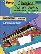 Easy Classical Piano Duets for Teacher and Student, Book 3