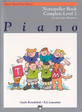 Alfred's Basic Piano Library: Notespeller Book Complete 1 (1A/1B)