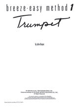 Breeze-Easy Method for Trumpet (Cornet), Book I