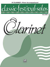 Classic Festival Solos (B-flat Clarinet), Volume 2 Piano Acc.