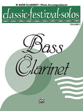 Classic Festival Solos (B-flat Bass Clarinet), Volume 2 Piano Acc.