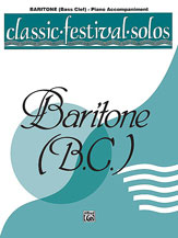 Classic Festival Solos (Baritone B.C.), Volume 2 Piano Acc.