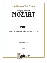 Duet (after the Piano Sonata in A Major, K. 331)