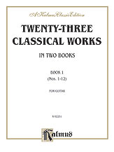 Twenty-Three Classical Works for Two Guitars, Book 1