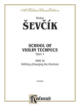 School of Violin Technics, Opus 1, Volume III