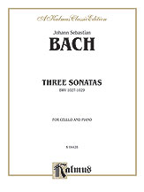 Three Sonatas for Viola da Gamba, BWV 1027-29