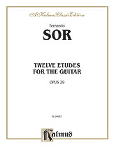 Twelve Etudes for the Guitar, Opus 29