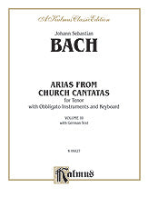 Arias from Church Cantatas, Volume III (4 Arias)