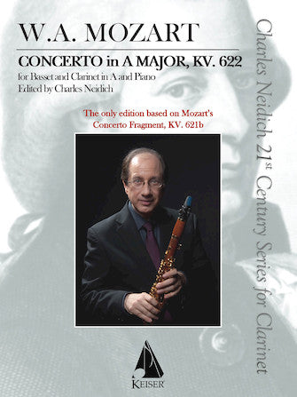 Clarinet Concerto, K. 622 Critical Urtext Edition - Clarinet and Piano Reduction