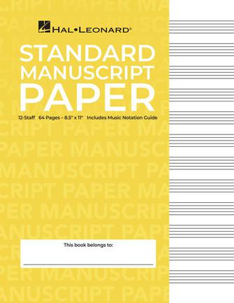 Standard Manuscript Paper (Yellow Cover)