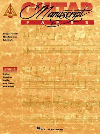 Recorded Versions Guitar Tablature Manuscript Paper