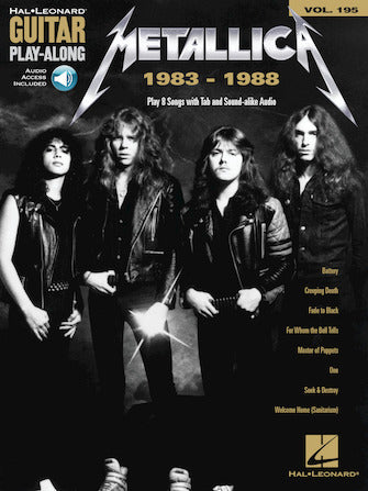 Metallica - 1983-1988 - Guitar Play-Along Vol. 195