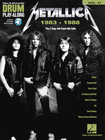 Metallica - 1983-1988 - Drum Play-Along Vol. 47