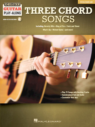 3-Chord Songs - Deluxe Guitar Play-Along Vol. 12