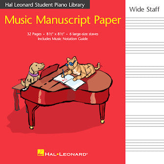 Hal Leonard Student Piano Library Music Manuscript Paper