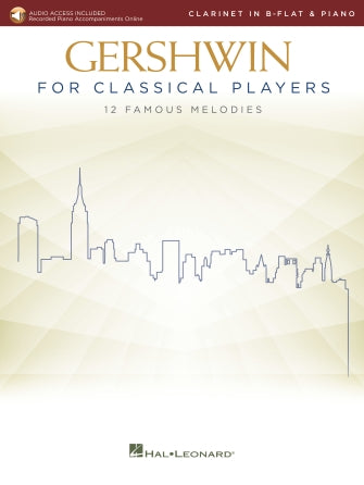 Gershwin For Classical Players - Clarinet/piano With Audio Online Acompaniments