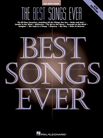 Best Songs Ever - Big-Note Piano