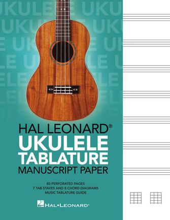 Hal Leonard Ukulele Tablature Manuscript Paper