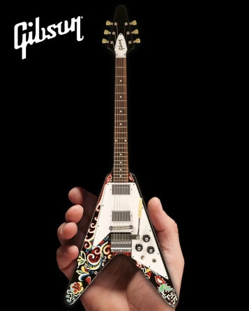 Jimi Hendrix Gibson Psychedelic Mini Replica Guitar