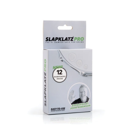 Slapklatz Pro - 12 Gel Pads W/pro Case - Clear Drum Damper Gels