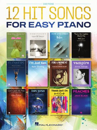 12 Hit Songs for Easy Piano