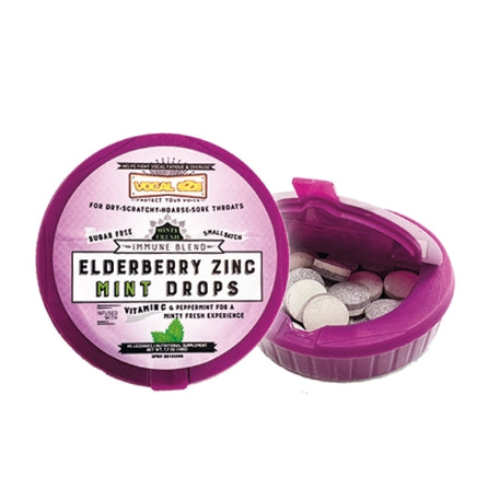 Vocal Eze Elderberry Mint Throat Drop 40ct.