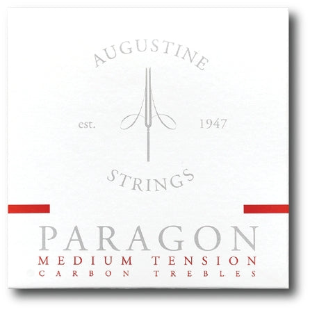 Paragon/Red - Medium Tension Carbon Treble Guitar Strings