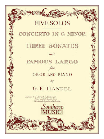 Three Sonates Famous Largo (Concerto G Minor)