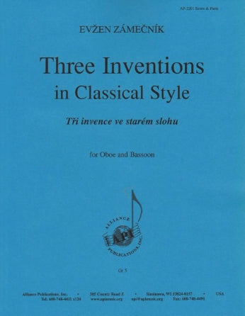 Three Inventions in Classical Style for Oboe and Bassoon