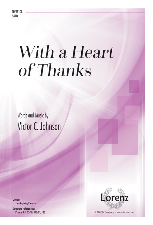 With a Heart of Thanks