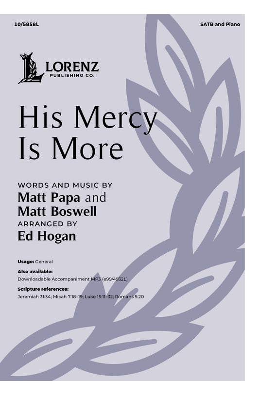 His Mercy Is More