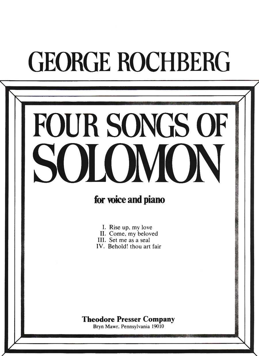 Four Songs Of Solomon