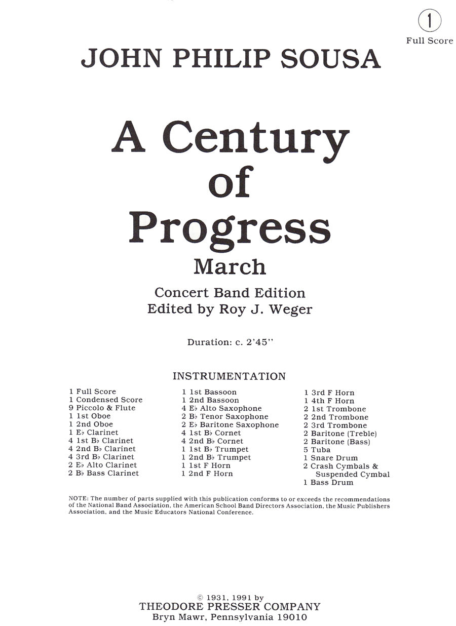 A Century Of Progress March