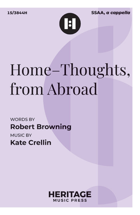 Home - Thoughts, from Abroad - SSAA, a cappella Octavo