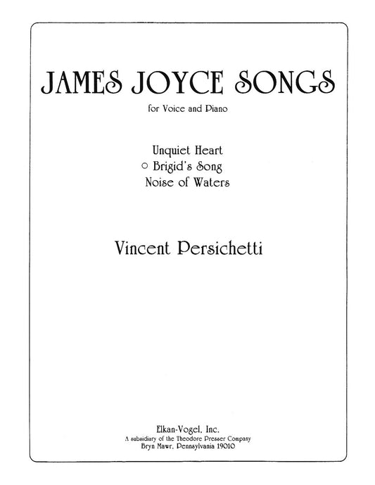 Brigid's Song, No. 2 From "James Joyce Songs"