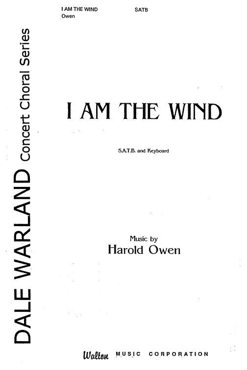 I Am the Wind (SATB)