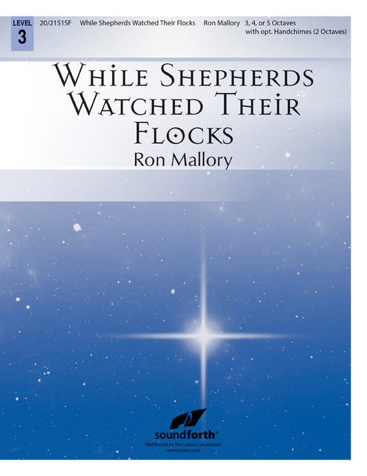 While Shepherds Watched Their Flocks - Handbells 3-5 octaves