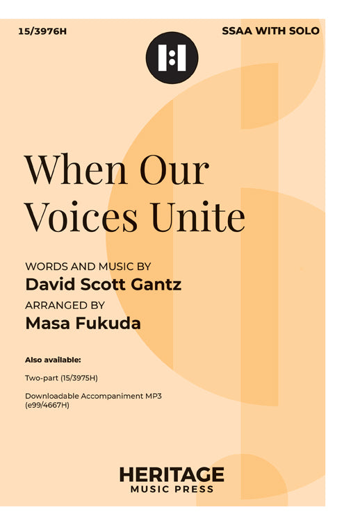 When Our Voices Unite - SSAA Octavo