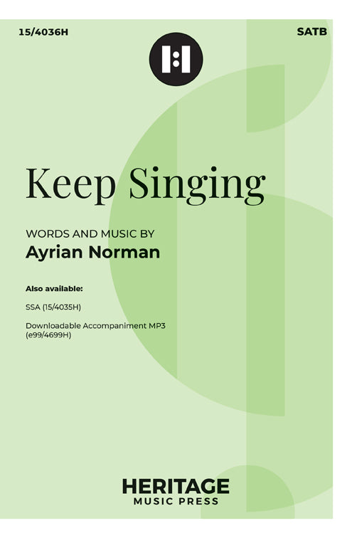 Keep Singing - SATB