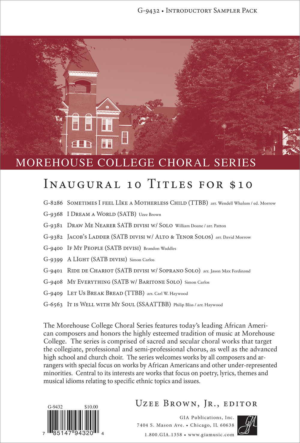 GIA Series Sampler: Morehouse College Choral Series