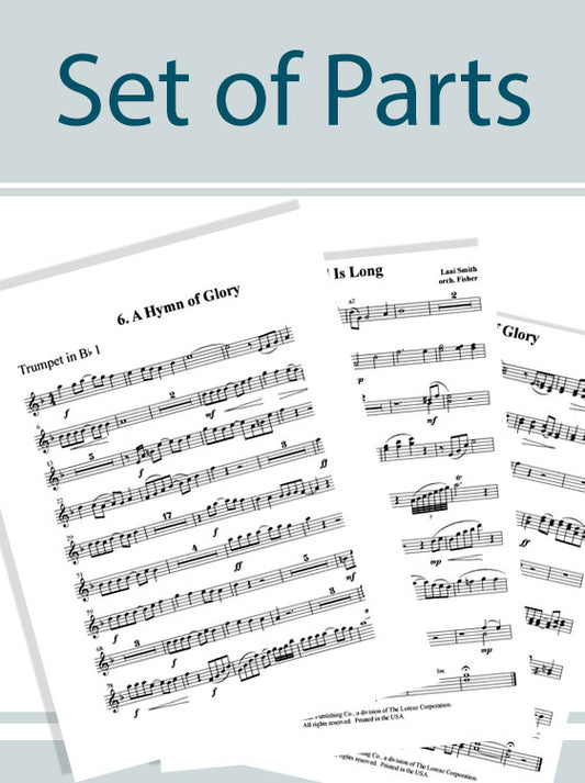 Unto God, Be Glory - Full orchestra score and parts