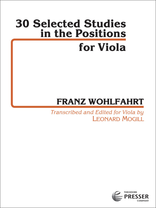 30 Selected Studies in the Positions, Viola