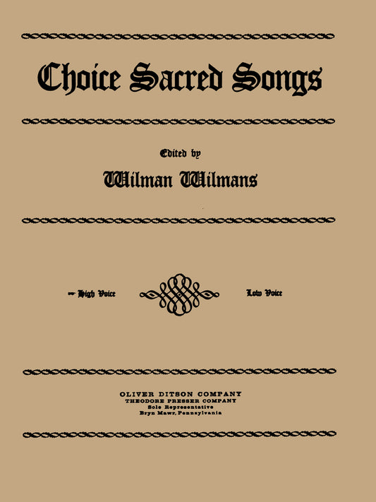 Choice Sacred Songs