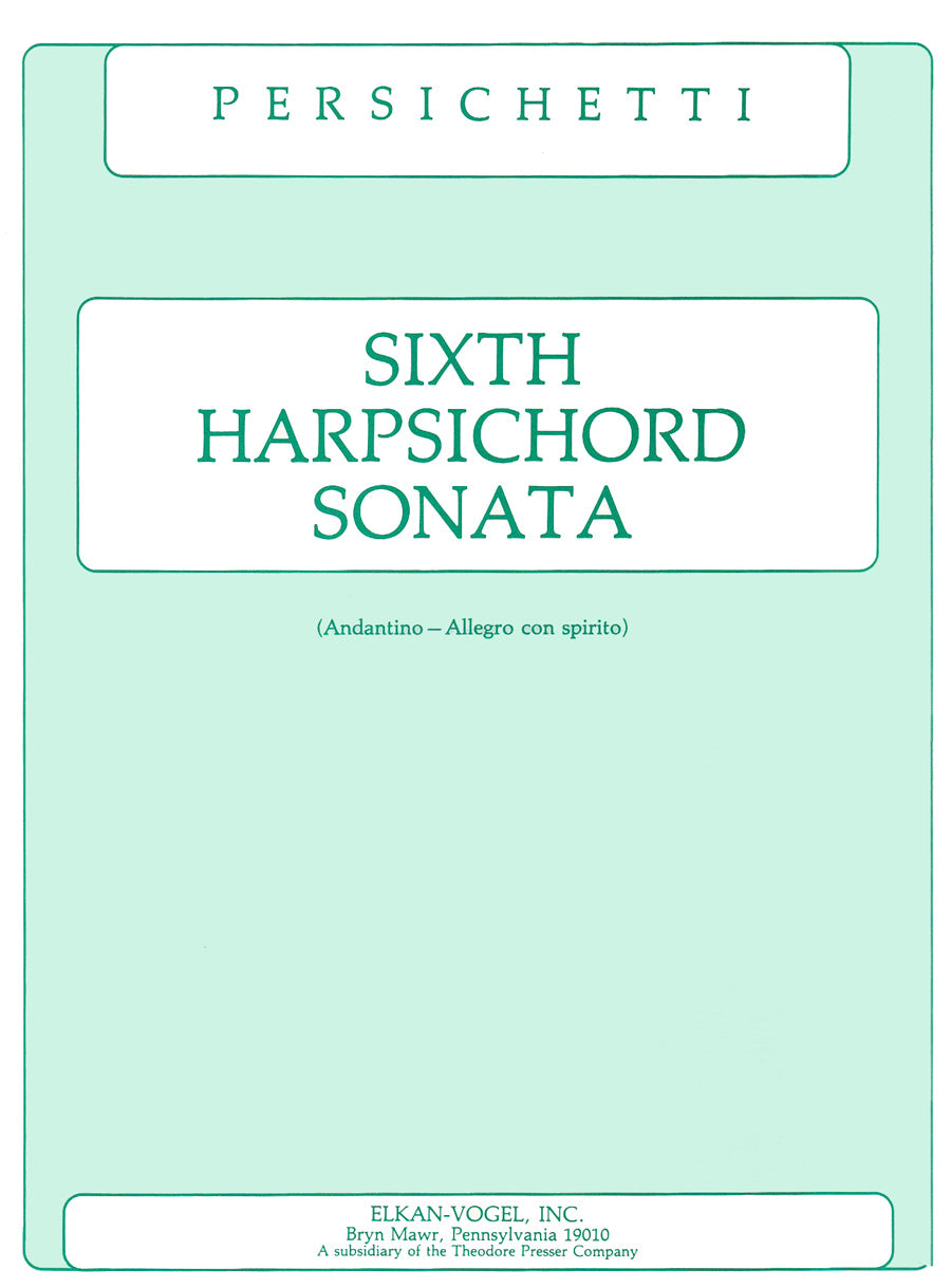 Sixth Harpsichord Sonata