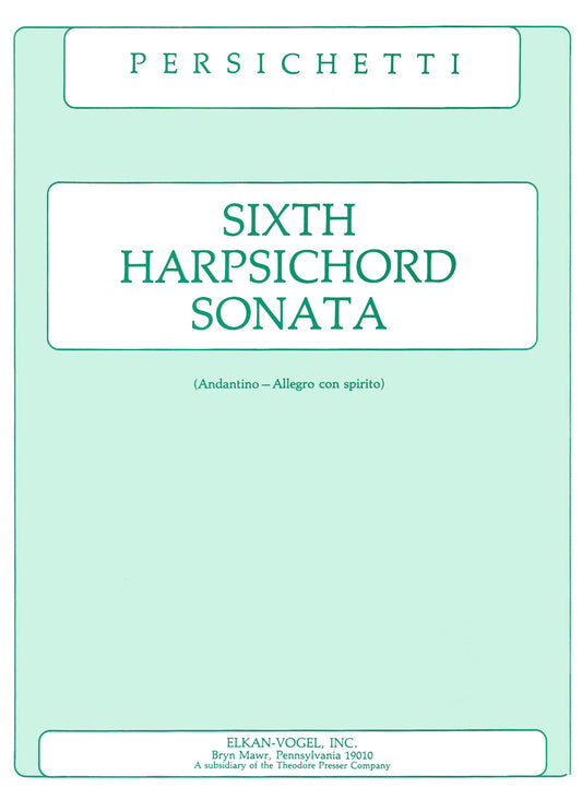 Sixth Harpsichord Sonata