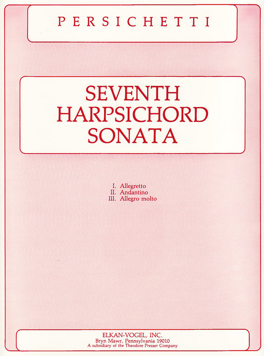 Seventh Harpsichord Sonata