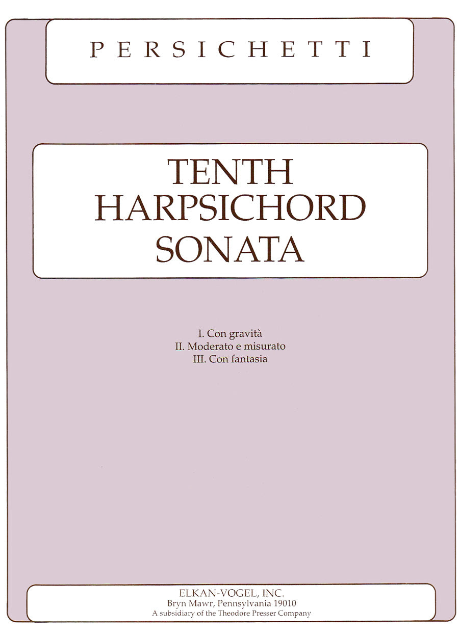 Tenth Harpsichord Sonata