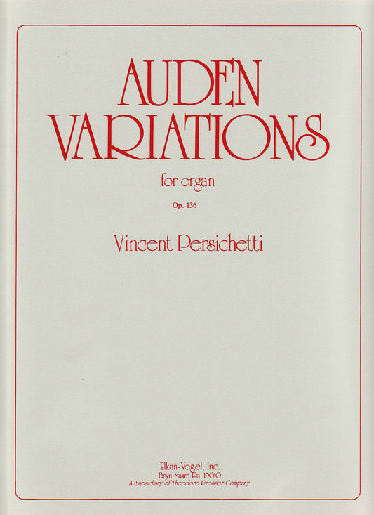 Auden Variations, Op. 136