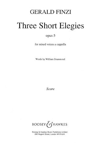 3 Short Elegies Op5